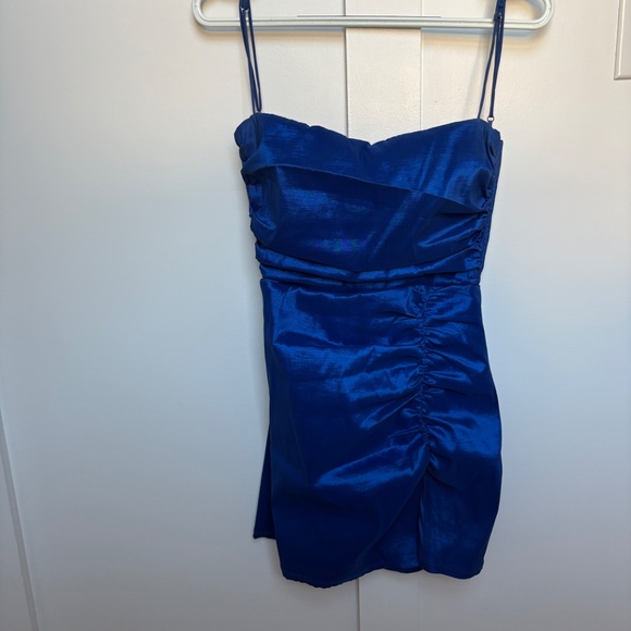 Taffeta Ruched Bodycon Dress (medium) - Picture 3 of 5